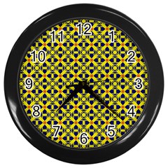 Df Sanhita Manjul Wall Clock (black) by deformigo