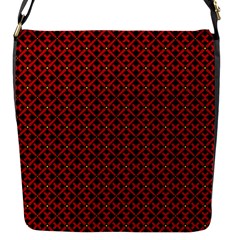 Df Pointsettia Flap Closure Messenger Bag (s) by deformigo