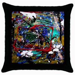 Speleology 1 1 Throw Pillow Case (Black)