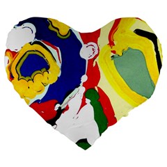 Africa As It Is 1 2 Large 19  Premium Heart Shape Cushions by bestdesignintheworld