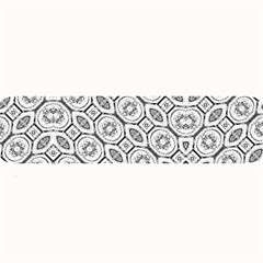 Black And White Baroque Ornate Print Pattern Large Bar Mats by dflcprintsclothing