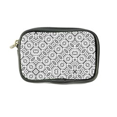 Black And White Baroque Ornate Print Pattern Coin Purse