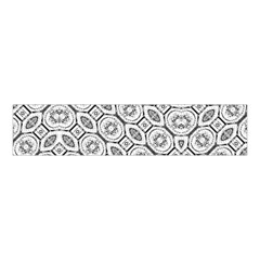 Black And White Baroque Ornate Print Pattern Velvet Scrunchie