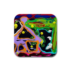 Japan Is So Close 1 2 Rubber Square Coaster (4 Pack)  by bestdesignintheworld