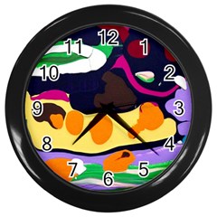 Mushroom,s Life Spin 1 2 Wall Clock (black) by bestdesignintheworld