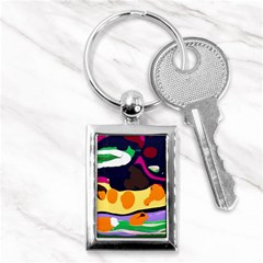 Mushroom,s Life Spin 1 2 Key Chain (rectangle) by bestdesignintheworld