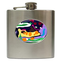 Mushroom,s Life Spin 1 2 Hip Flask (6 Oz)