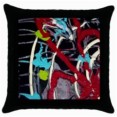 Pussy Butterfly 1 2 Throw Pillow Case (black) by bestdesignintheworld