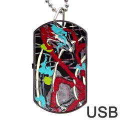 Pussy Butterfly 1 2 Dog Tag Usb Flash (two Sides) by bestdesignintheworld