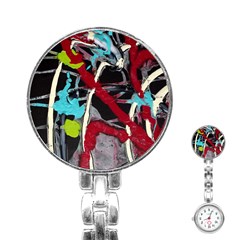 Pussy Butterfly 1 2 Stainless Steel Nurses Watch by bestdesignintheworld