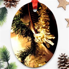 Christmas Tree  1 2 Ornament (oval) by bestdesignintheworld