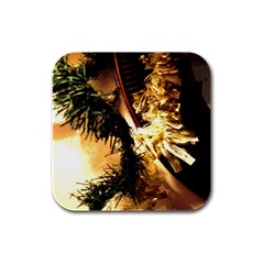 Christmas Tree  1 2 Rubber Square Coaster (4 Pack)  by bestdesignintheworld