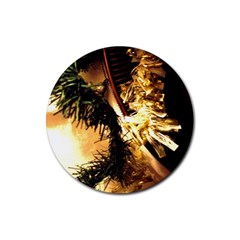 Christmas Tree  1 2 Rubber Round Coaster (4 Pack)  by bestdesignintheworld