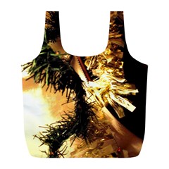 Christmas Tree  1 2 Full Print Recycle Bag (l) by bestdesignintheworld