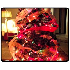 Christmas Tree  1 3 Double Sided Fleece Blanket (medium)  by bestdesignintheworld