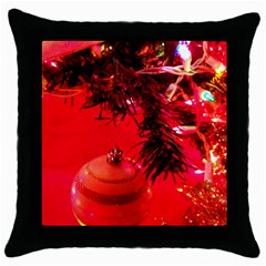 Christmas Tree  1 4 Throw Pillow Case (black) by bestdesignintheworld