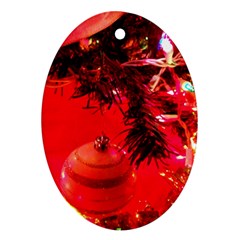 Christmas Tree  1 4 Oval Ornament (two Sides) by bestdesignintheworld