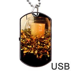 Christmas Tree  1 1 Dog Tag Usb Flash (two Sides) by bestdesignintheworld