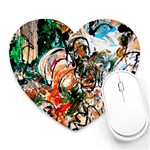 Lilies In A Vase 1 2 Heart Mousepads Front