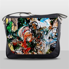 Lilies In A Vase 1 2 Messenger Bag by bestdesignintheworld