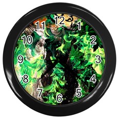 Plants 1 1 Wall Clock (black) by bestdesignintheworld