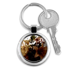 Lilies 1 1 Key Chain (round) by bestdesignintheworld