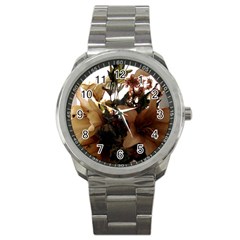 Lilies 1 1 Sport Metal Watch by bestdesignintheworld