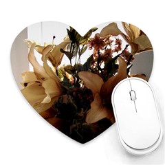 Lilies 1 1 Heart Mousepads by bestdesignintheworld