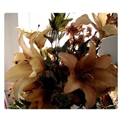 Lilies 1 1 Double Sided Flano Blanket (small)  by bestdesignintheworld