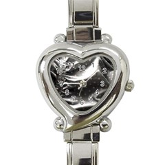 Polka Dots 1 2 Heart Italian Charm Watch by bestdesignintheworld