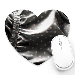 Polka Dots 1 2 Heart Mousepads by bestdesignintheworld