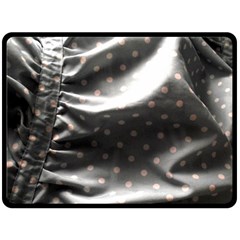 Polka Dots 1 2 Fleece Blanket (large)  by bestdesignintheworld