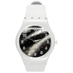 Polka Dots 1 1 Round Plastic Sport Watch (m) by bestdesignintheworld