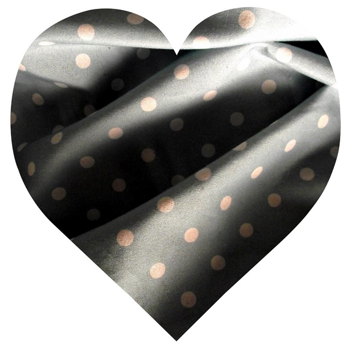 Polka Dots 1 1 Wooden Puzzle Heart