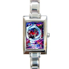 Red Airplane 1 1 Rectangle Italian Charm Watch by bestdesignintheworld