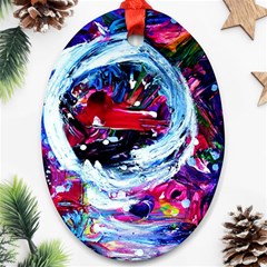 Red Airplane 1 1 Ornament (oval) by bestdesignintheworld