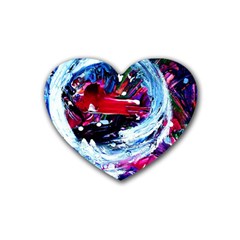 Red Airplane 1 1 Heart Coaster (4 Pack)  by bestdesignintheworld