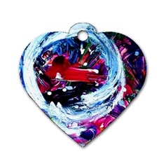 Red Airplane 1 1 Dog Tag Heart (two Sides) by bestdesignintheworld