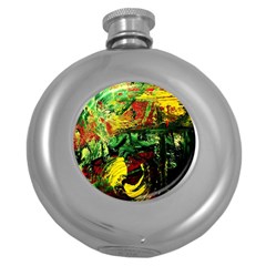 Revelation 1 2 Round Hip Flask (5 Oz) by bestdesignintheworld