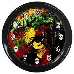 Revelation 1 3 Wall Clock (black) by bestdesignintheworld