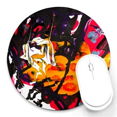 Consolation Before Battle 1 1 Round Mousepads by bestdesignintheworld