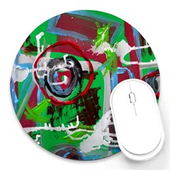 Happy Colors 1 1 Round Mousepads by bestdesignintheworld