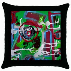 Happy Colors 1 1 Throw Pillow Case (black) by bestdesignintheworld