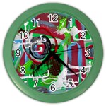 Happy Colors 1 1 Color Wall Clock Front