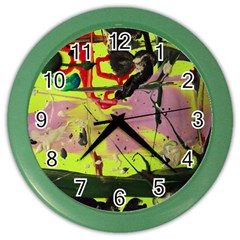 Deep Soul 1 2 Color Wall Clock by bestdesignintheworld