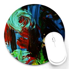 Night 1 2 Round Mousepads by bestdesignintheworld