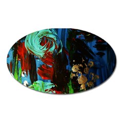 Night 1 2 Oval Magnet by bestdesignintheworld