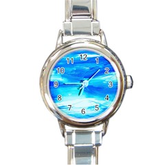 Sky 1 1 Round Italian Charm Watch by bestdesignintheworld