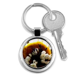 Tulips 1 2 Key Chain (round) by bestdesignintheworld