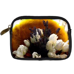 Tulips 1 2 Digital Camera Leather Case by bestdesignintheworld